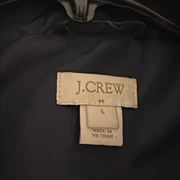 J. Crew Navy and Green Plaid Quilted Vest - Picture 3 of 3